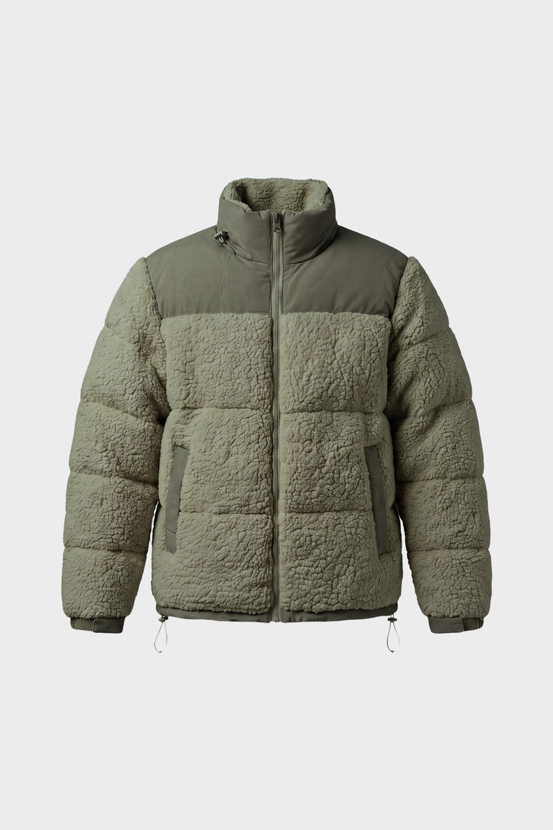 Puffer Teddy Verde oliva