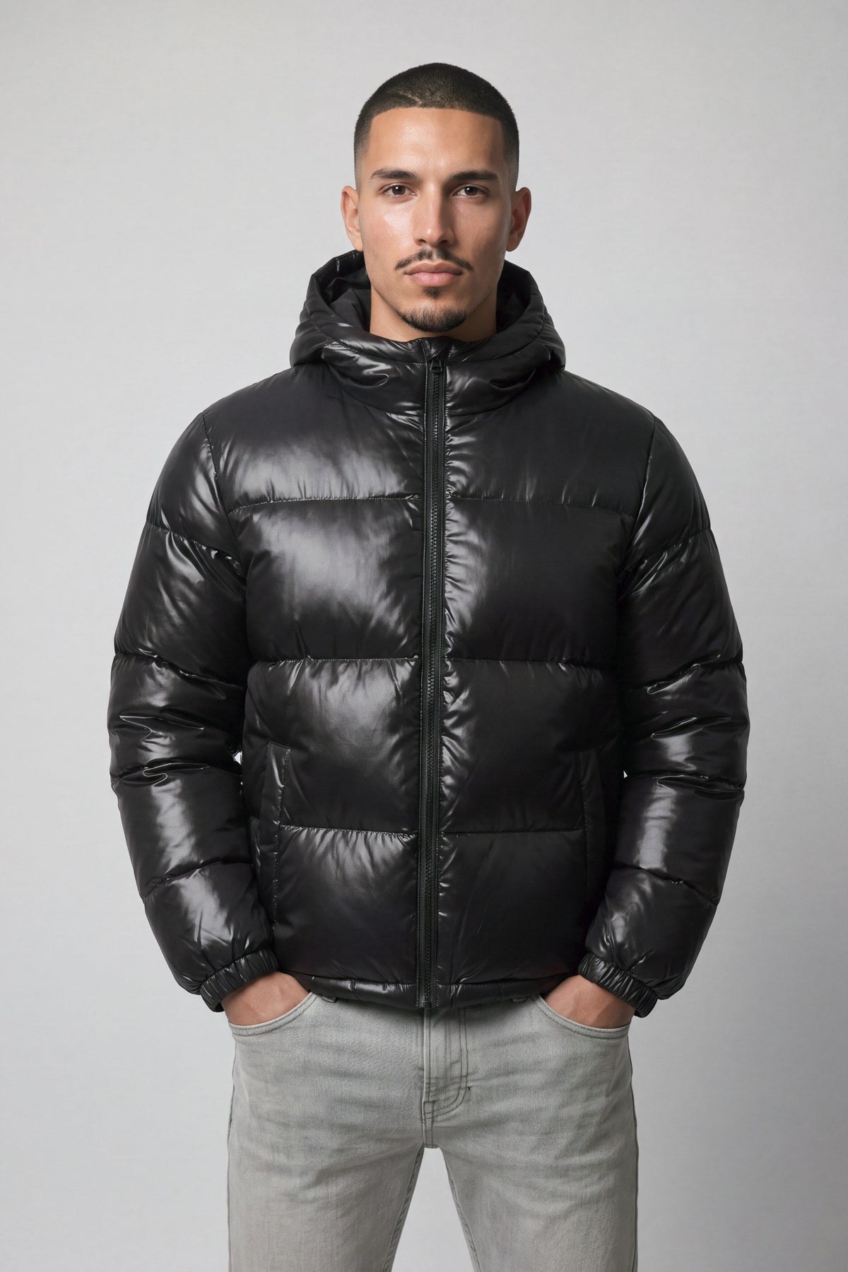 Chaqueta Puffer Eco Cuero